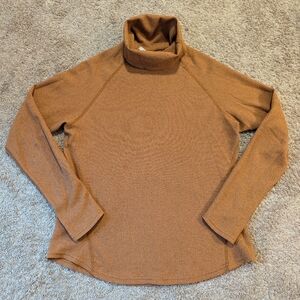 Kuhl Petra Turtleneck Top in Copper Brown Color Size Large